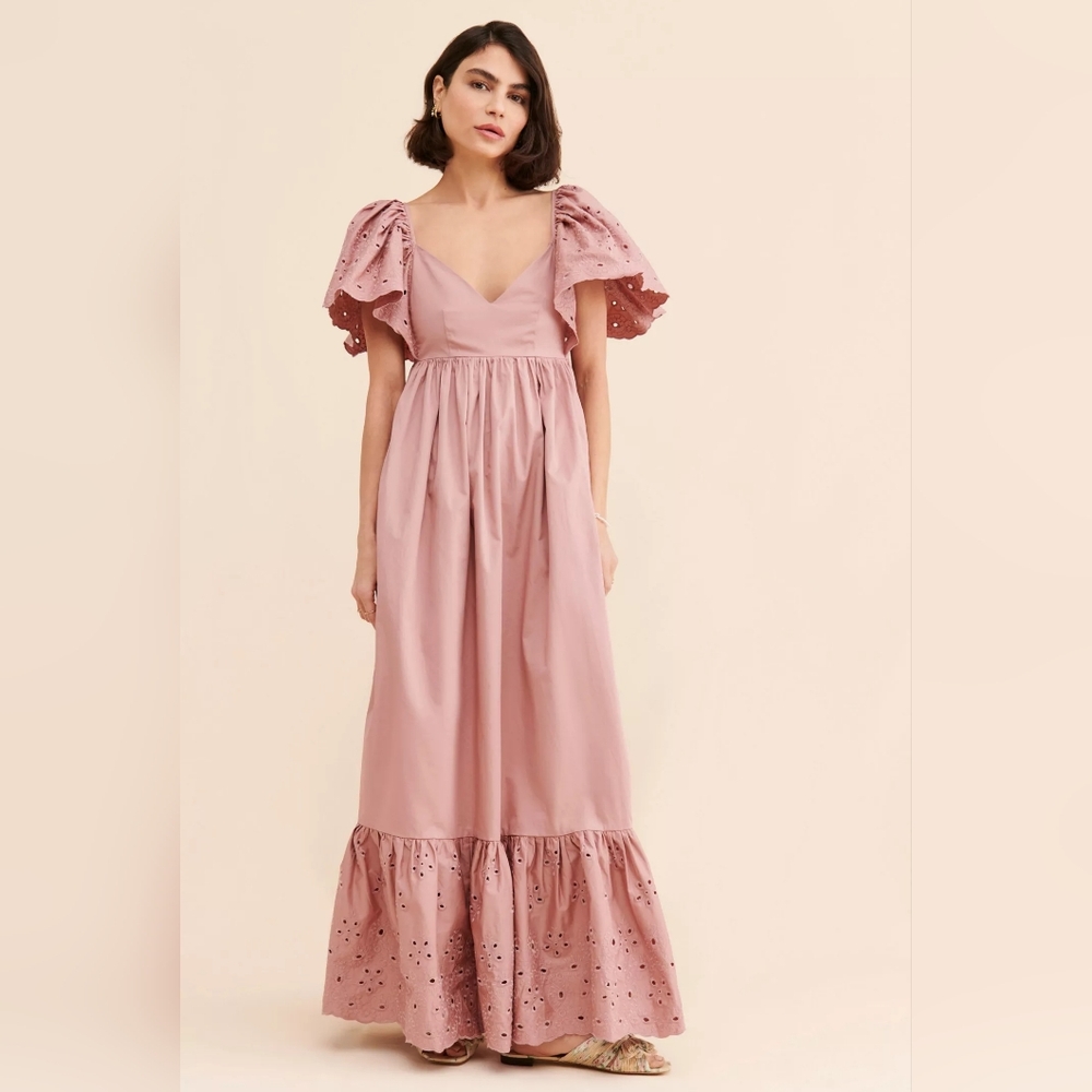 Anthropologie En Saison Pink Maxi Dress